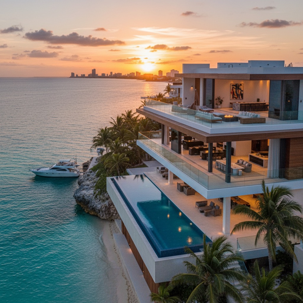 PODRIAS HACERME UNA CASA DE LUJO EN LA CIUDAD DE CANCUN QUE SE VEA REAL